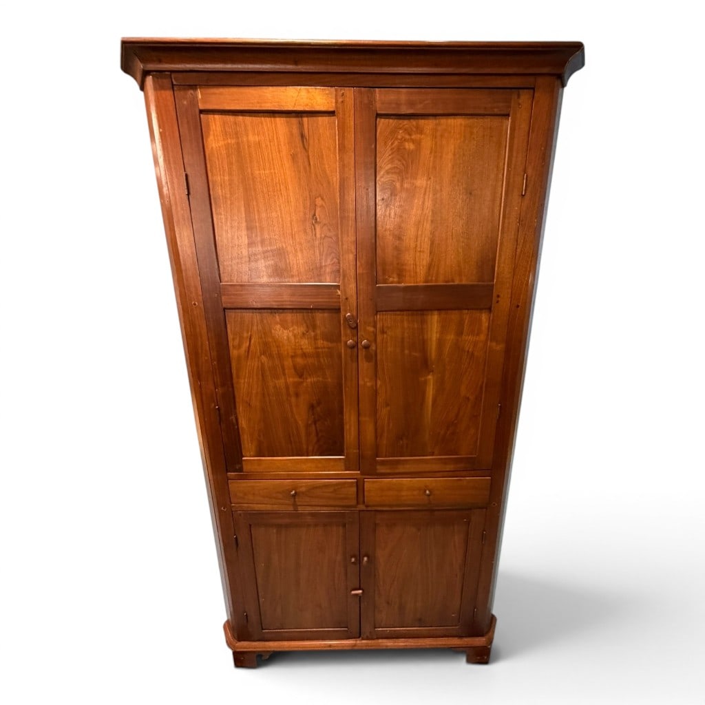 Southern Primitive Cherry Corner Cupboard (1 of 5)