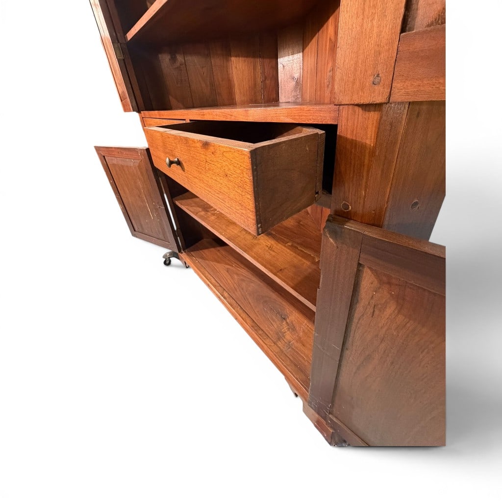 Southern Primitive Cherry Corner Cupboard - 4