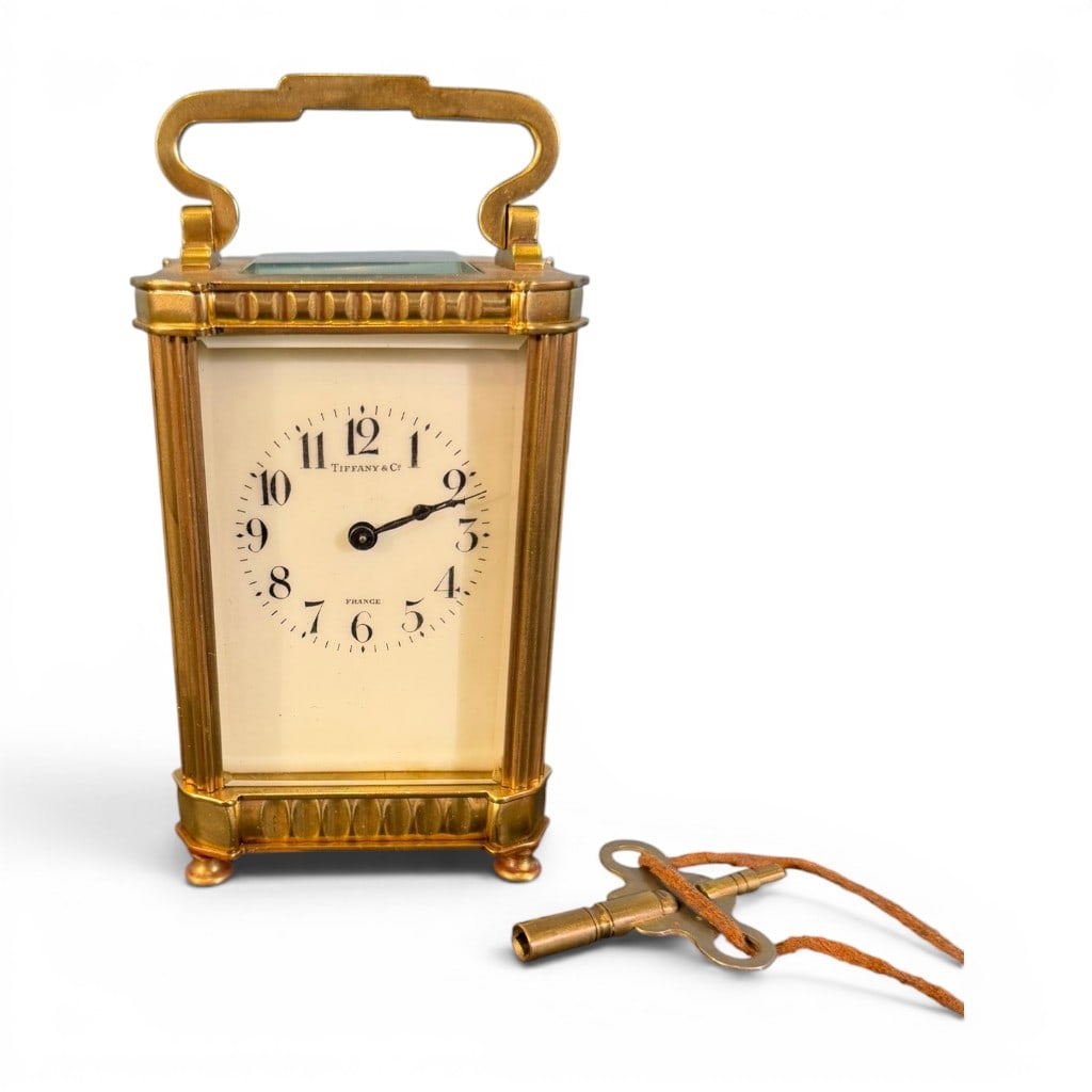 Tiffany & Co. French Brass Carriage Clock (1 of 8)
