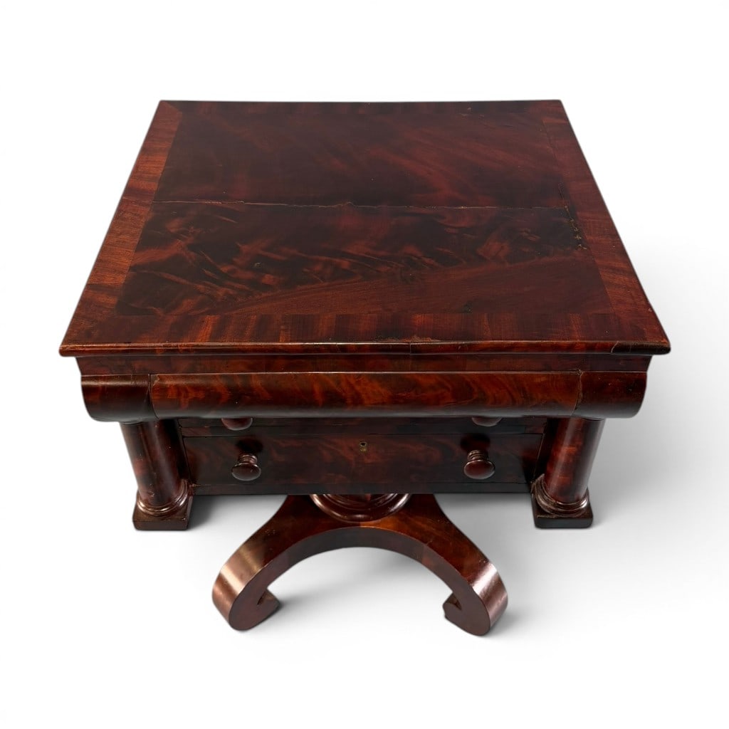 American Classical Mahogany Work Table, c. 1830 - 5