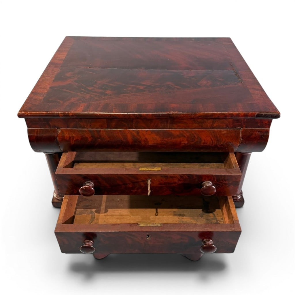American Classical Mahogany Work Table, c. 1830 - 7