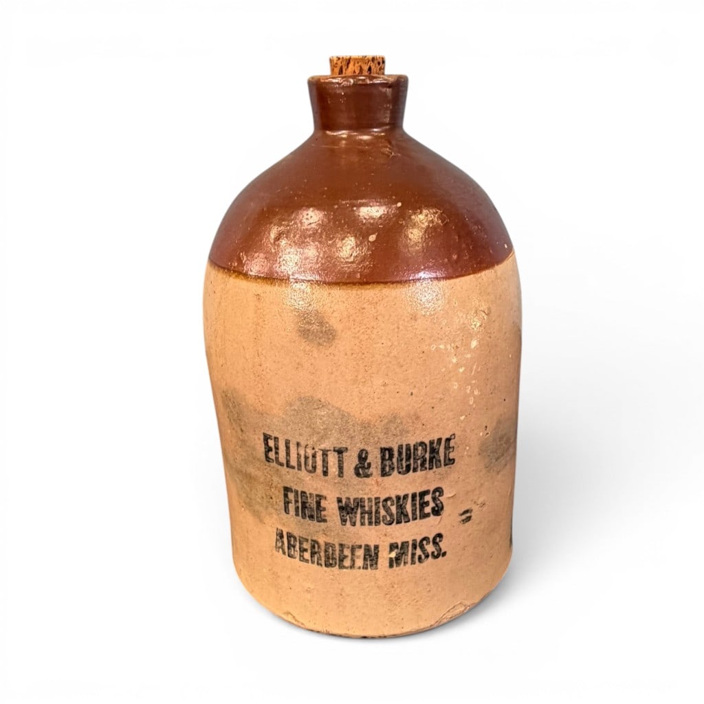 Elliott & Burke Fine Whiskies Stoneware Jug, Aberdeen, MS (1 of 5)
