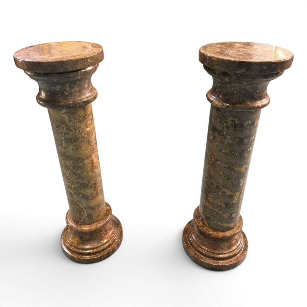 Pair of Marble Pedestals - 4