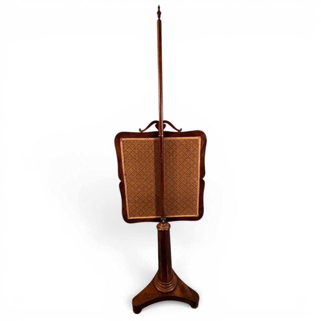 Victorian Walnut Needlepoint Pole Firescreen - 5