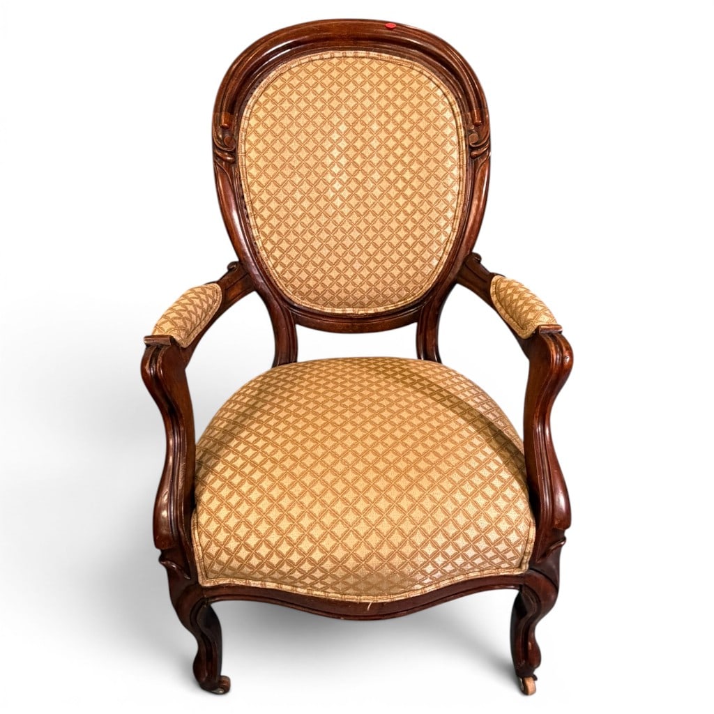 Two Victorian Parlor Armchairs - 5