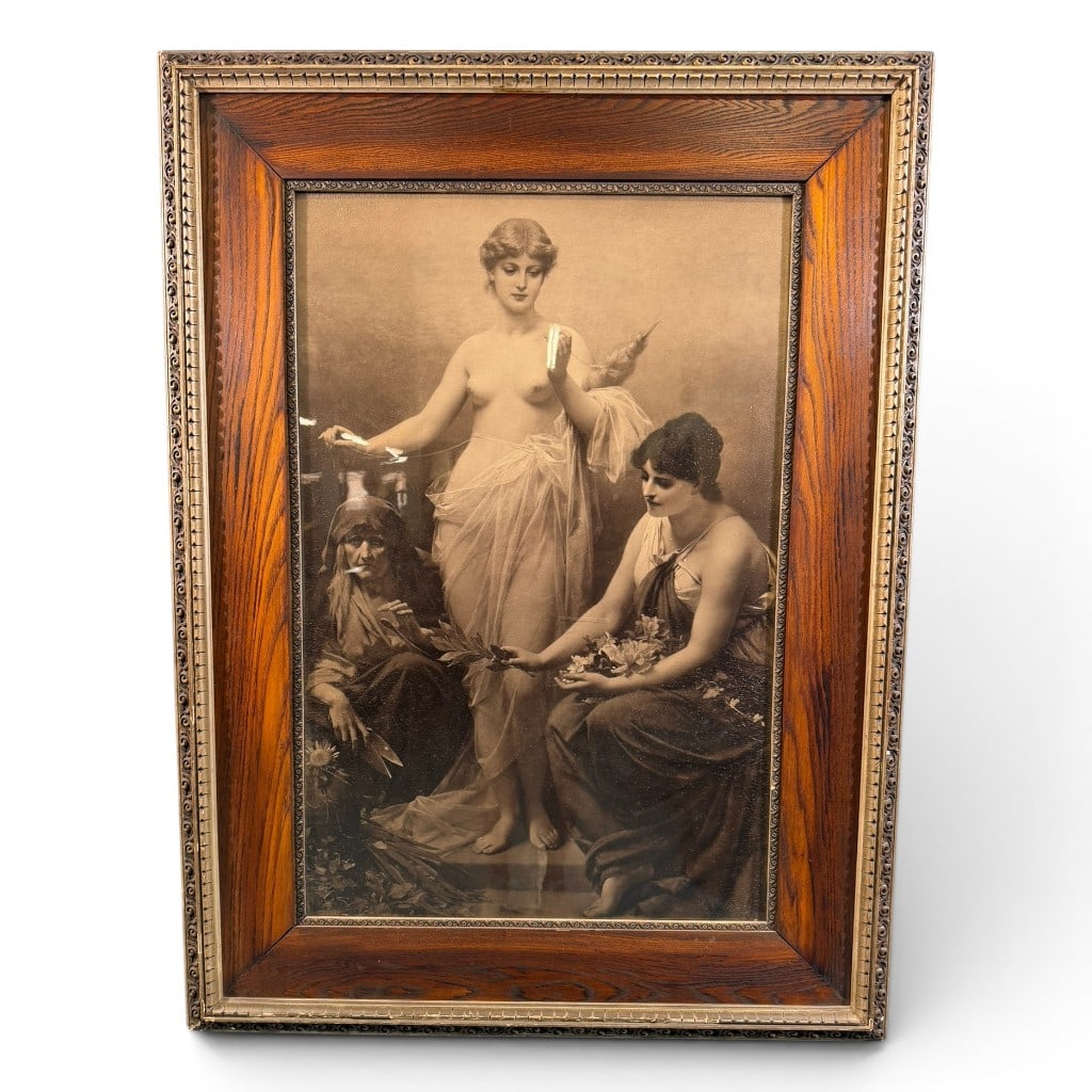 Large Sepia Allegorical Print, The Three Fates (1 of 3)