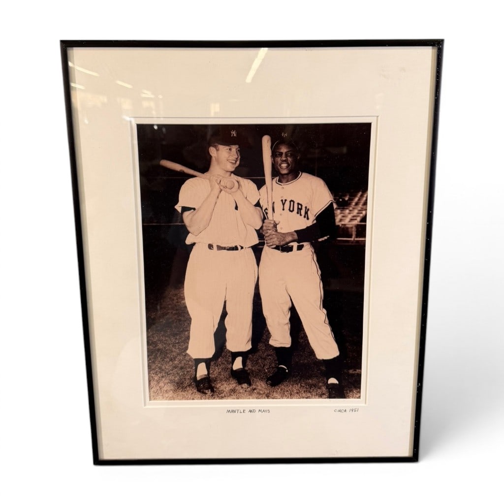 Mickey Mantle and Willie Mays Photograph, "Mantle and Mays," Circa 1951 (1 of 3)