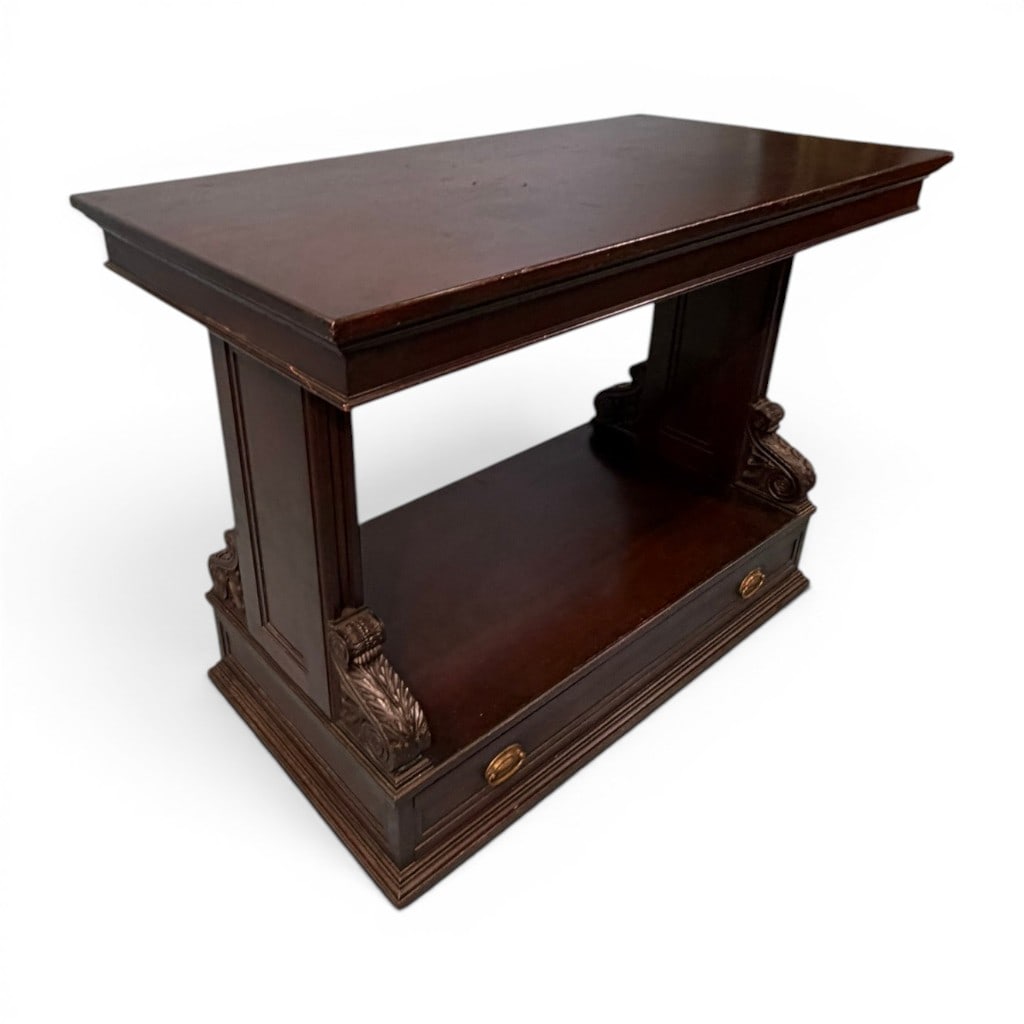 Mahogany Three-Tier Metamorphic Library Table - 2