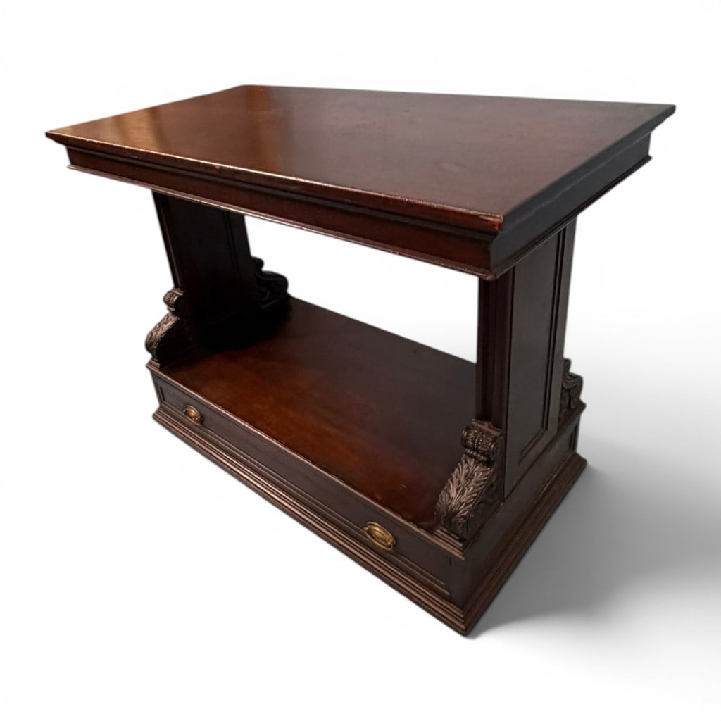 Mahogany Three-Tier Metamorphic Library Table - 3
