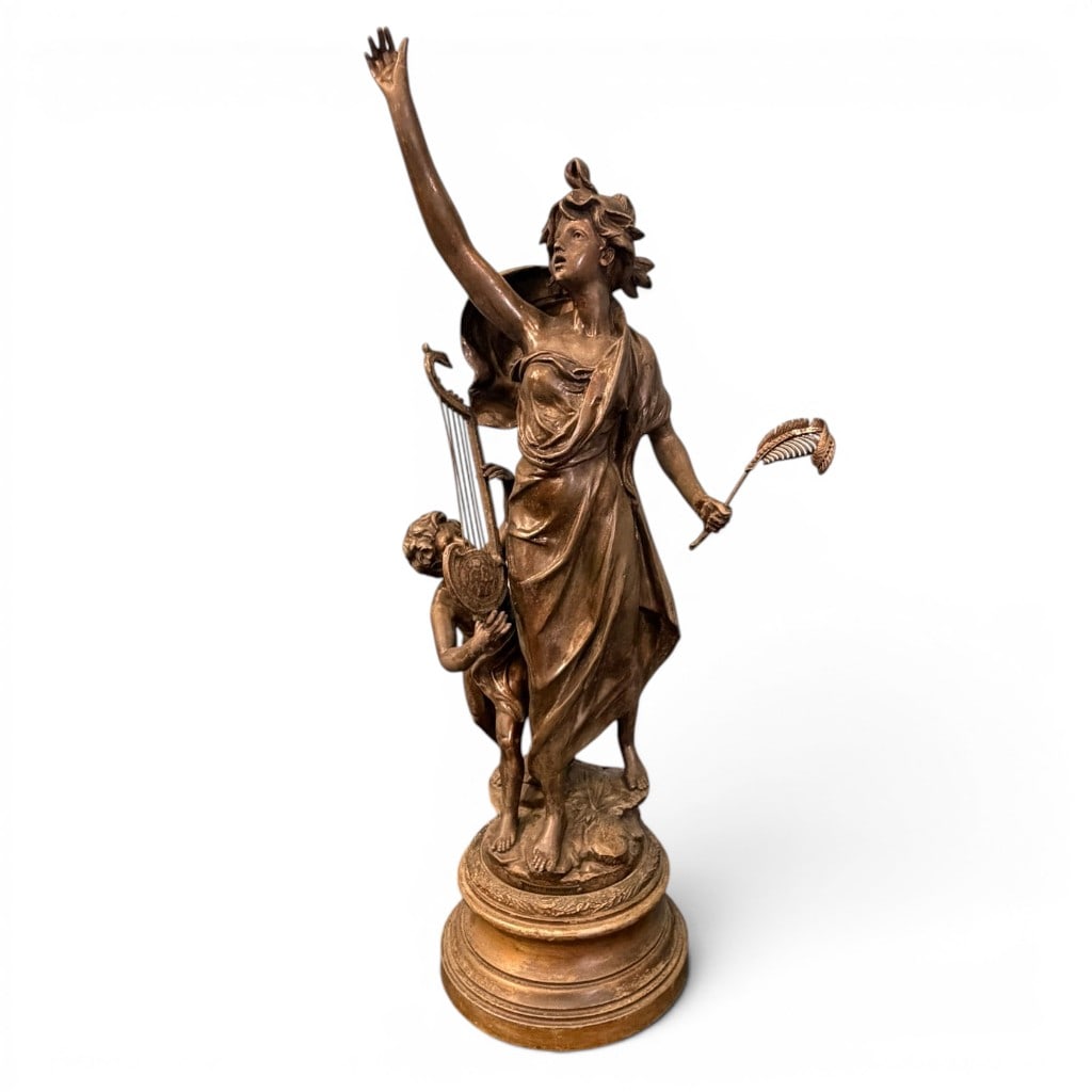 Emile Bruchon Chants Heroiques Figural Statue (1 of 5)