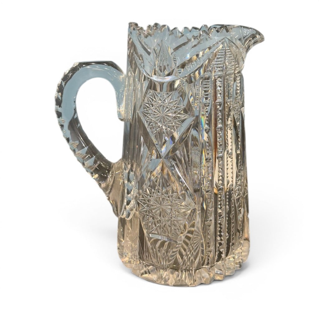 Libbey Signed American Brilliant Period Cut Glass Pitcher (1 of 3)