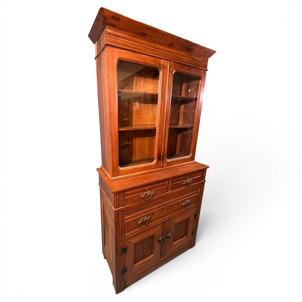 American Walnut Step-Back Cupboard - 2