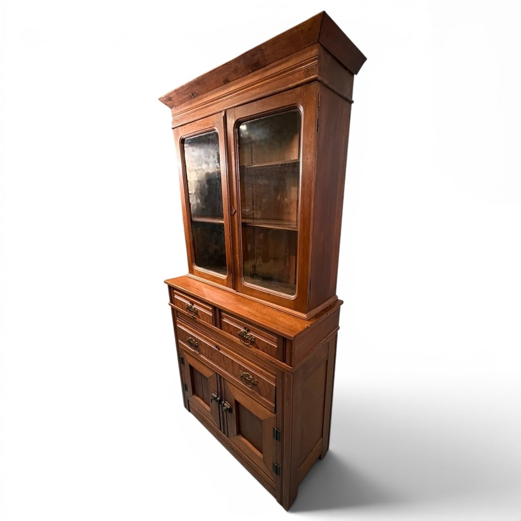 American Walnut Step-Back Cupboard - 3