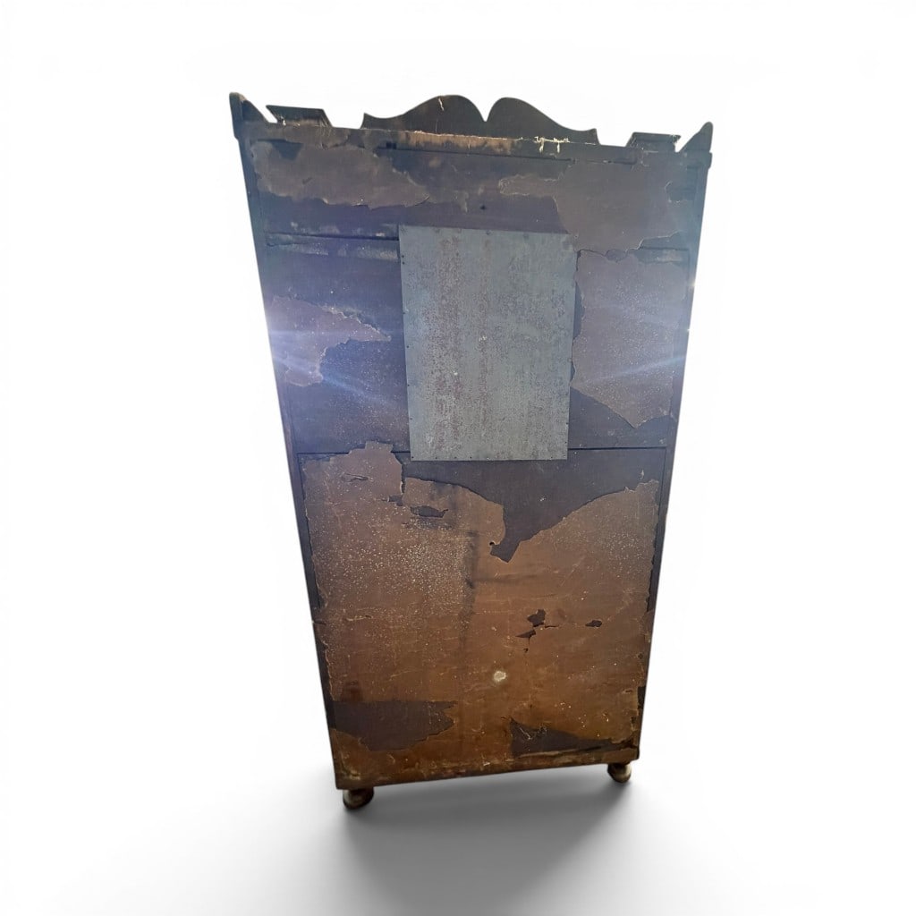 Stenciled Pillar and Splats Shelf Clock - 6
