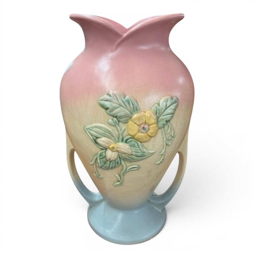 Hull Pottery Large Magnolia Vase, Mid 20th Century (1 of 4)