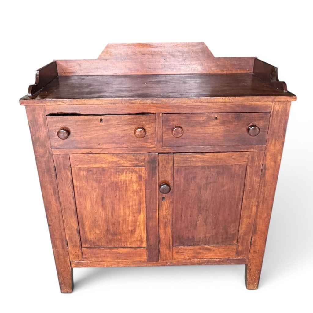 Early American Cherry Country Cupboard / Chest (1 of 6)