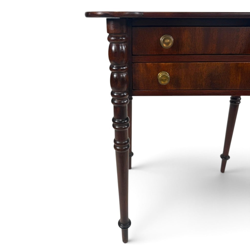 Sheraton Mahogany Cookie-Corner Work Table - 11