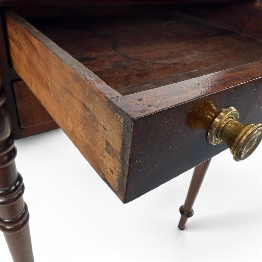 Sheraton Mahogany Cookie-Corner Work Table - 8