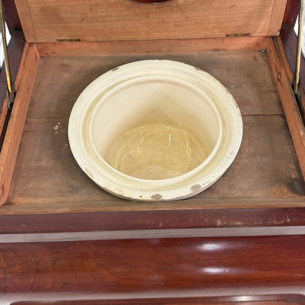 American Classical Mahogany Bedstep Commode - 8