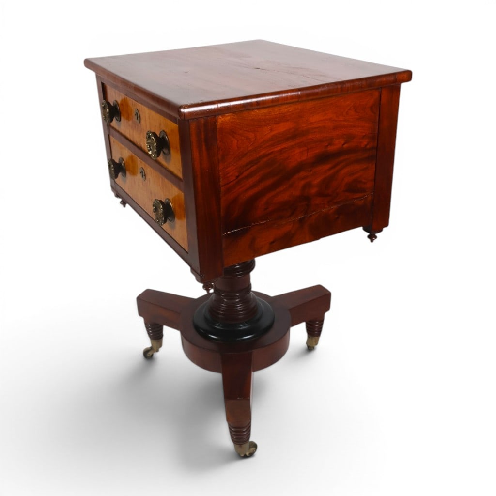 American Classical Mixed-Wood Work Table - 3