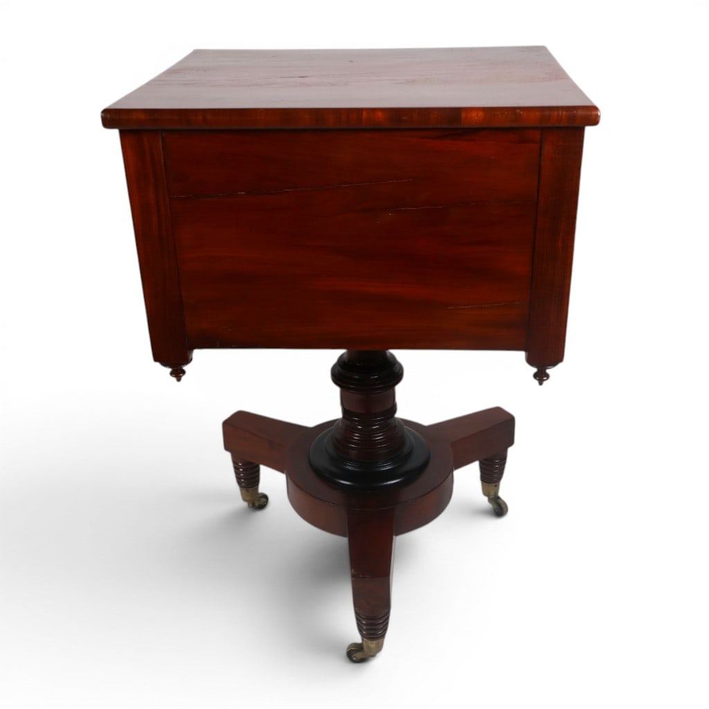 American Classical Mixed-Wood Work Table - 9
