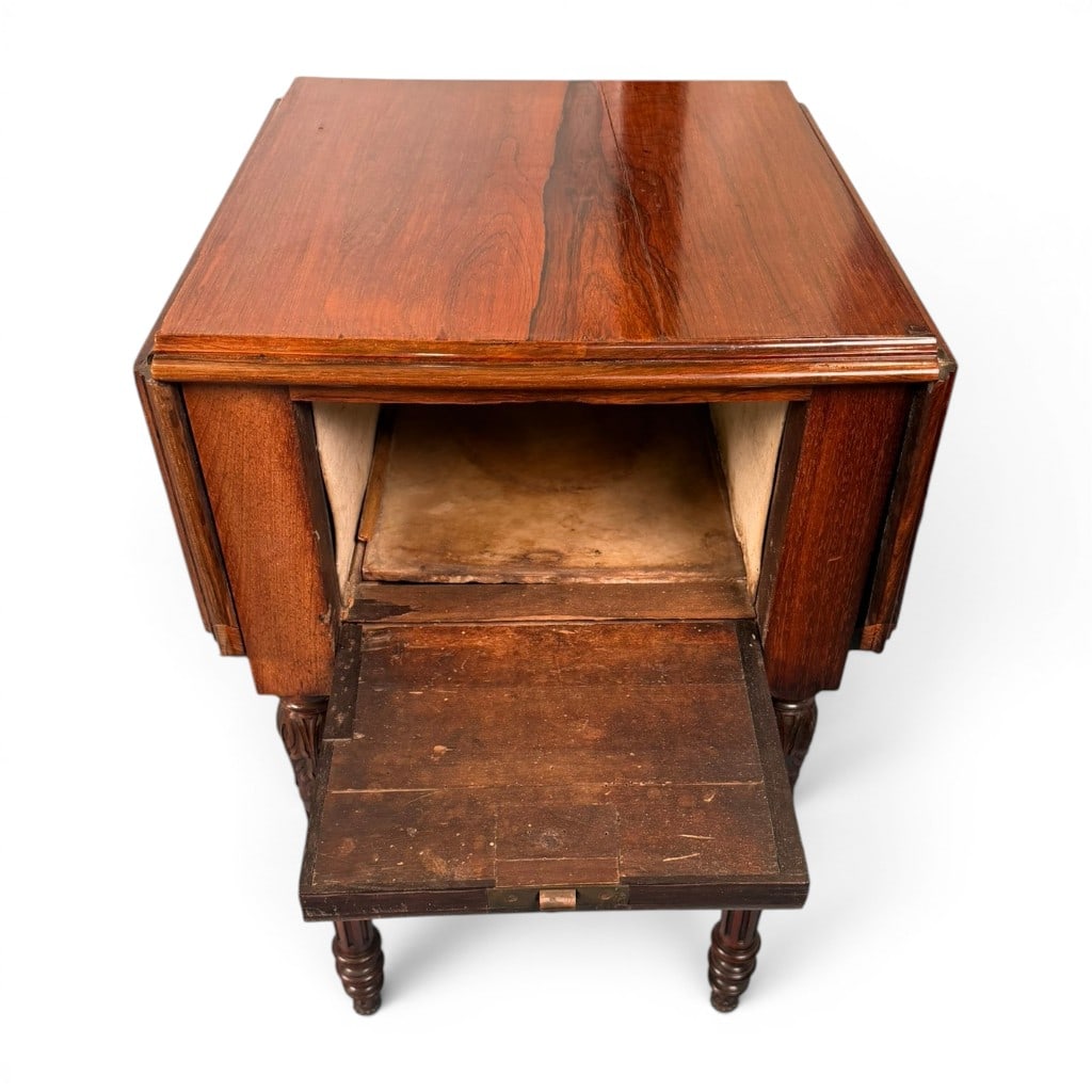 Pair Regency Rosewood Work Tables - 12