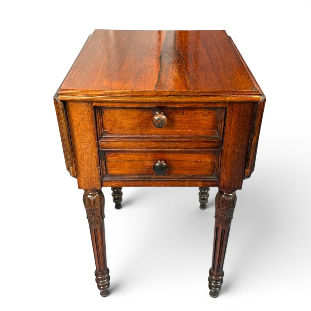 Pair Regency Rosewood Work Tables - 6