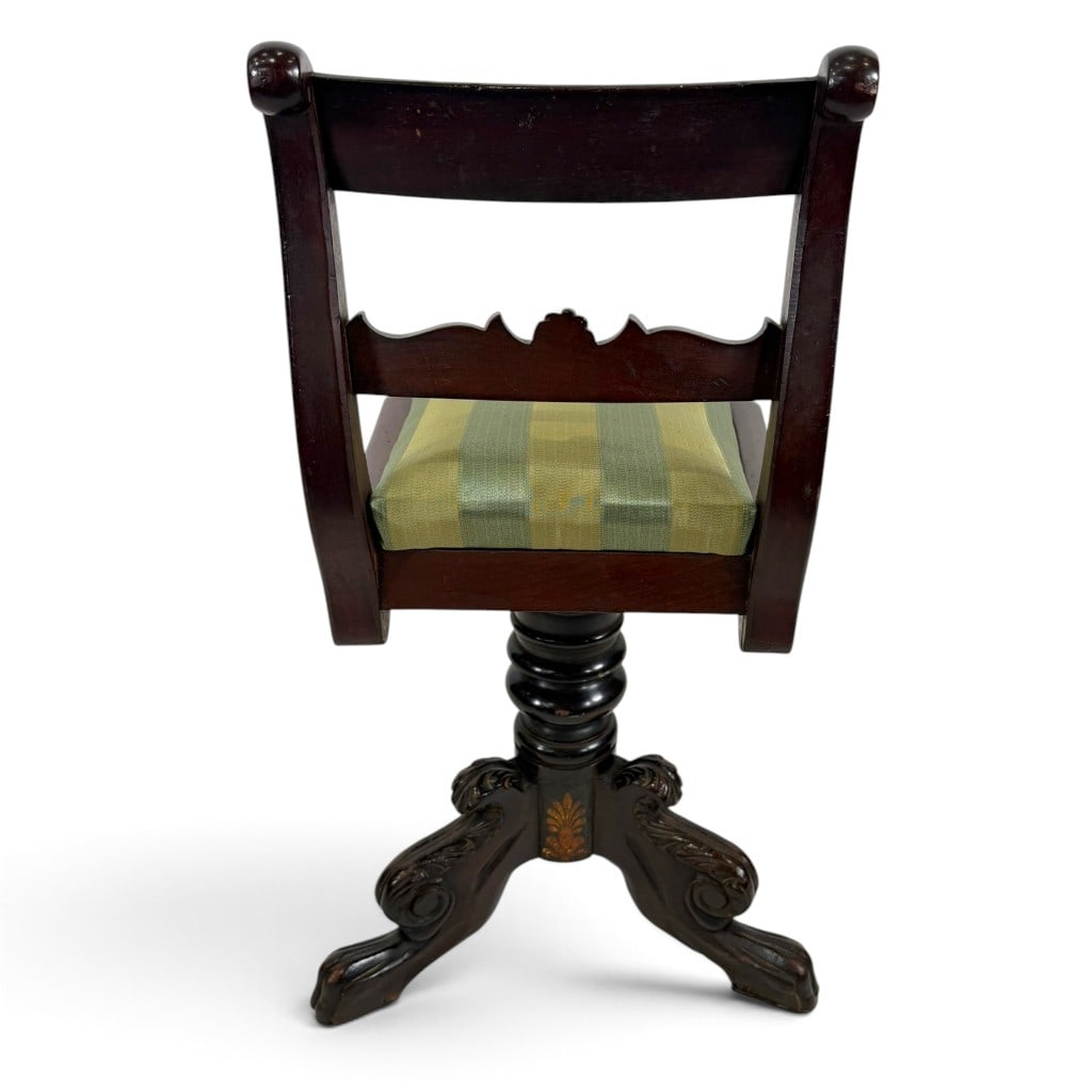 NY Classical Stenciled Piano Stool - 4