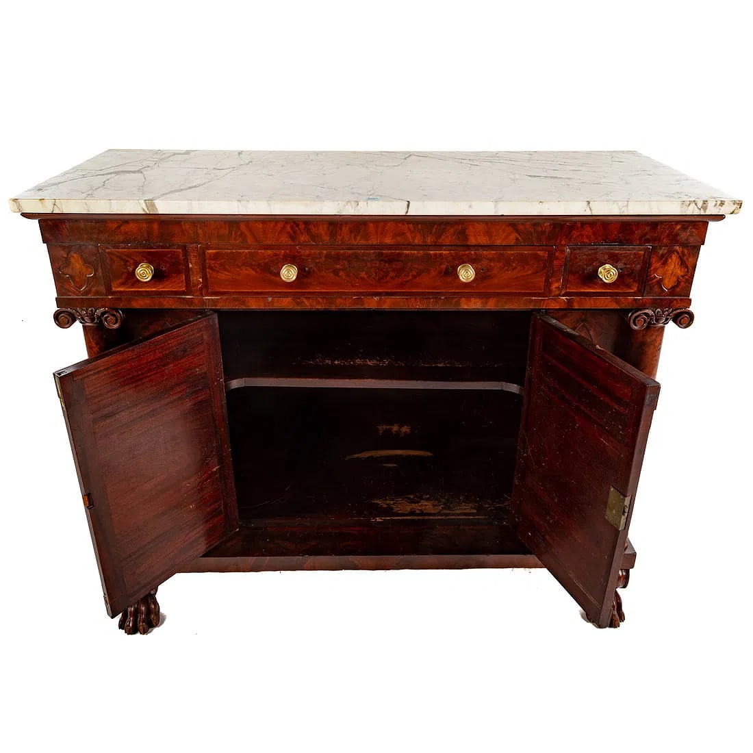 NY Classical Gothic Mahogany Sideboard - 3