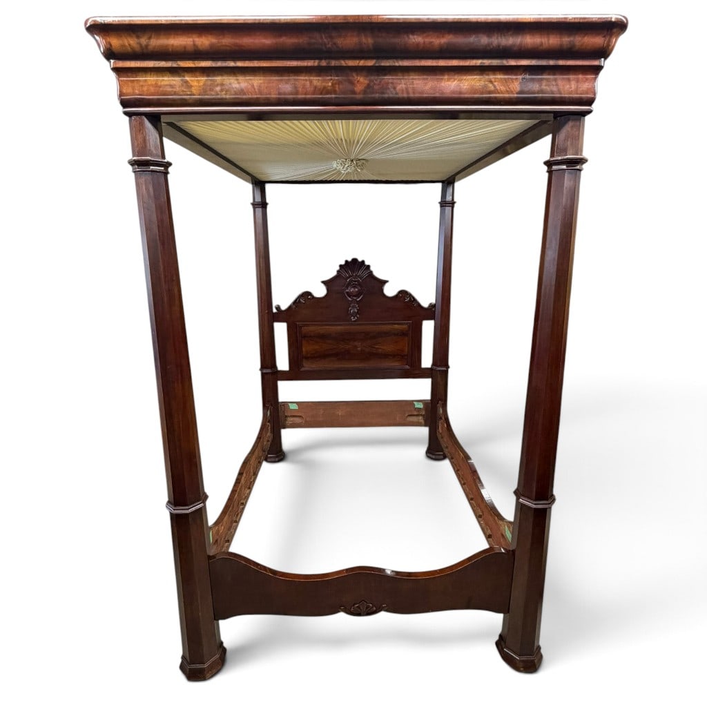 Signed C. Lee Mahogany Full Tester Bed: Maker: Charles Lee, Manchester, Massachusetts, active 1856-1868Origin: Manchester, Massachusetts, probably made for the Southern marketDate: Circa 1860Period/Style: American Rococo RevivalMaterials: M