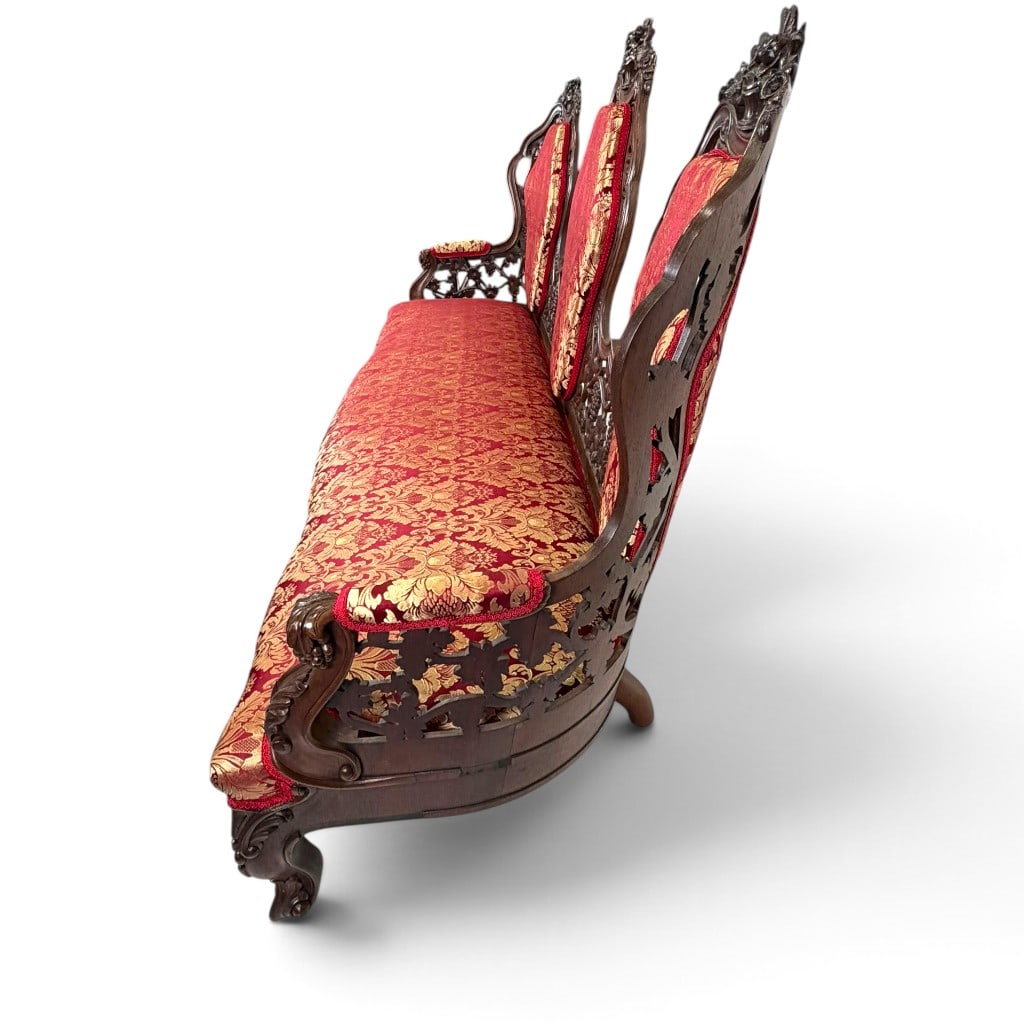 Attributed Belter Custom Pattern Sofa - 4