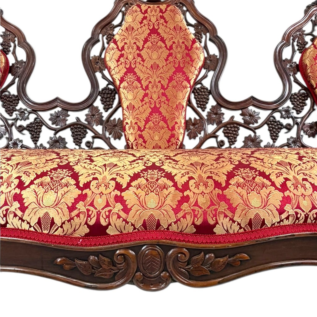 Attributed Belter Custom Pattern Sofa - 7