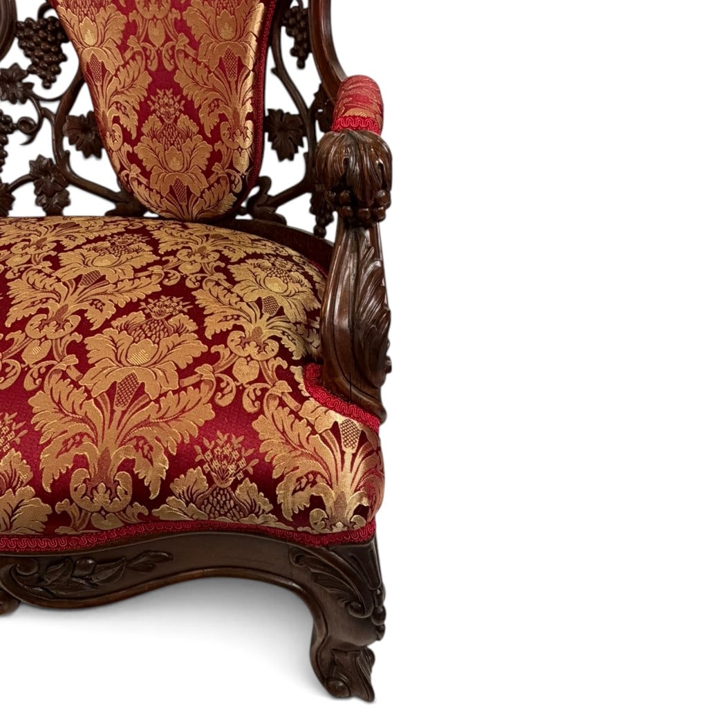 Attributed Belter Custom Pattern Sofa - 8