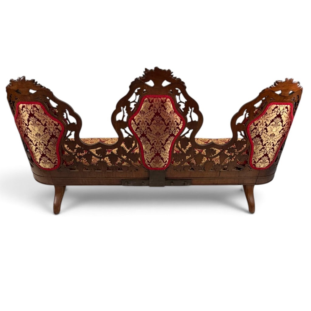 Attributed Belter Custom Pattern Sofa - 9