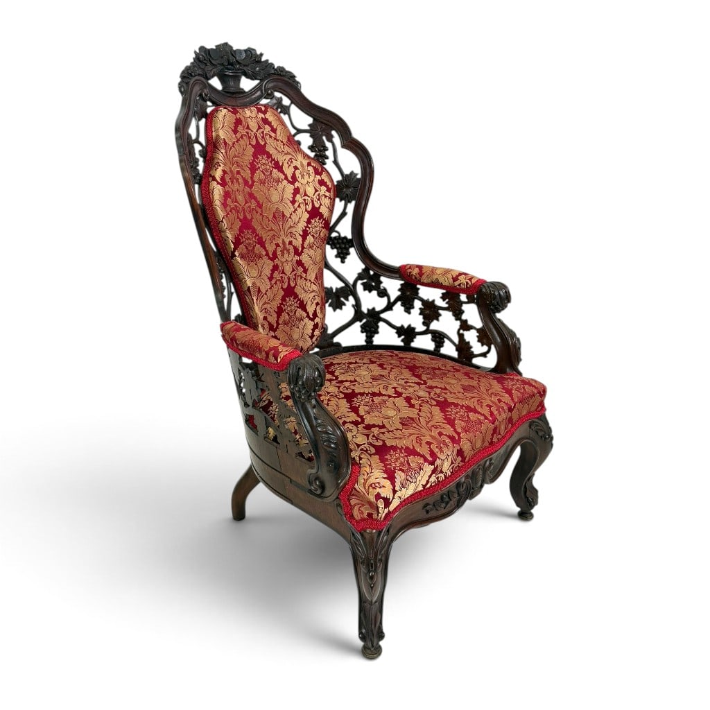 Attributed Belter Custom Pattern Armchair - 2