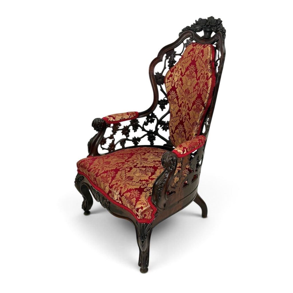 Attributed Belter Custom Pattern Armchair - 3