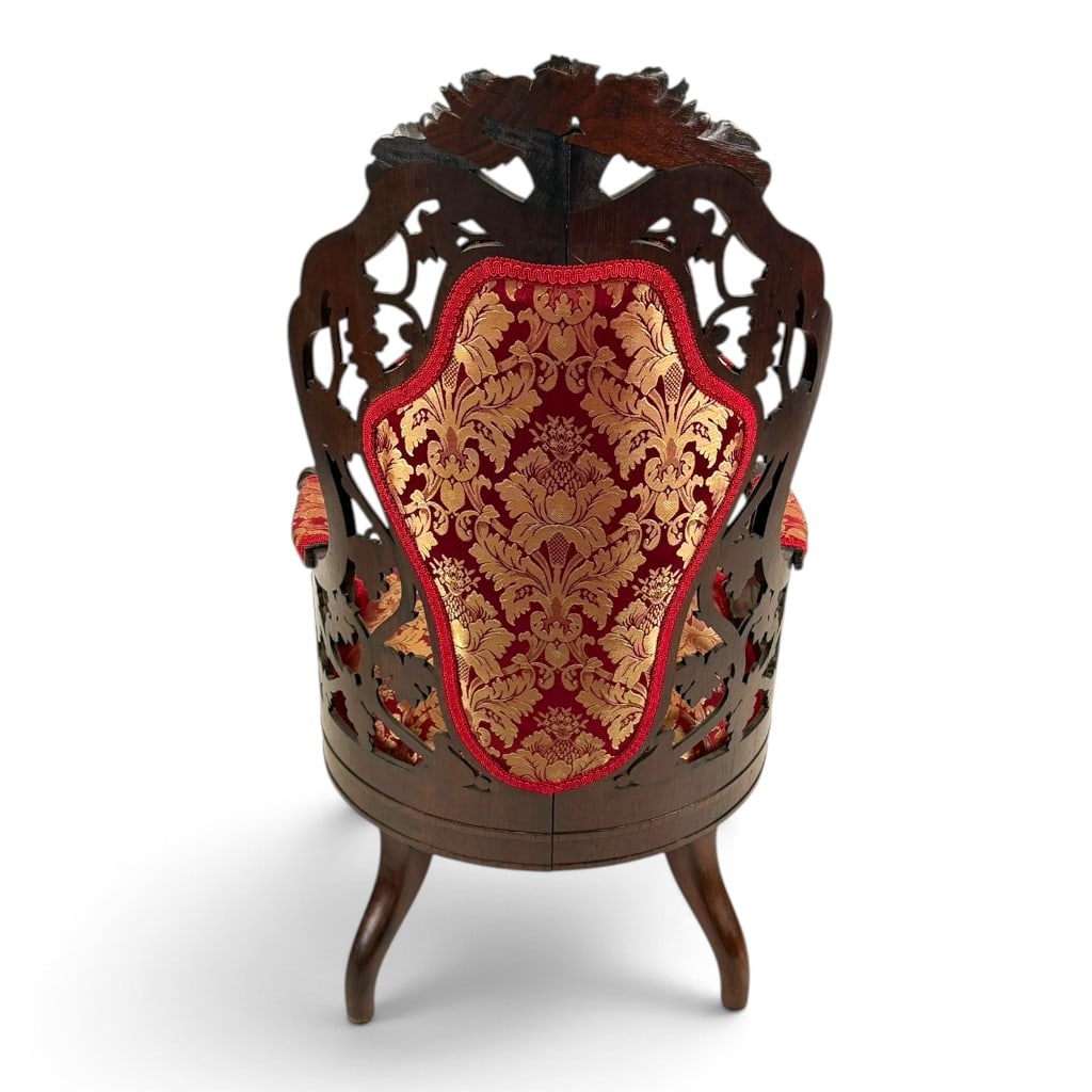 Attributed Belter Custom Pattern Armchair - 4