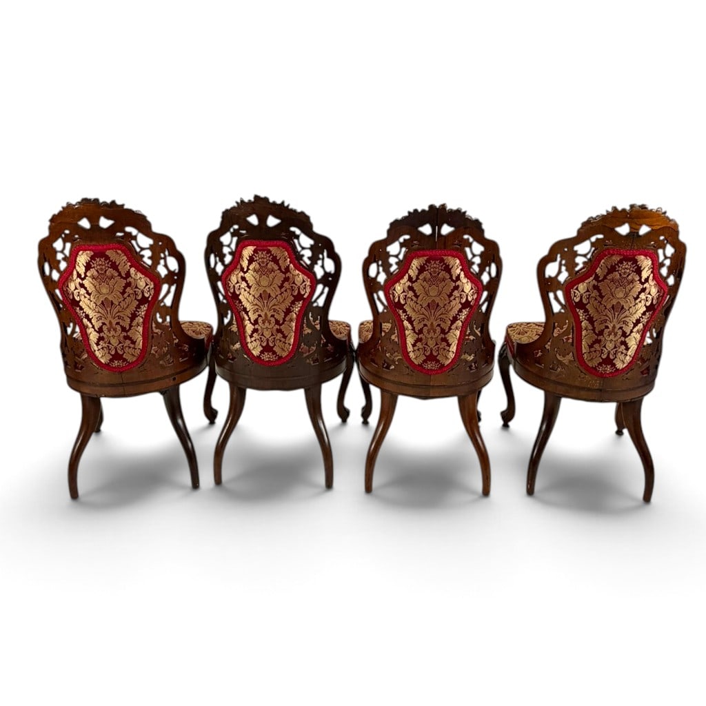 Four Attributed Belter Custom Chairs - 6