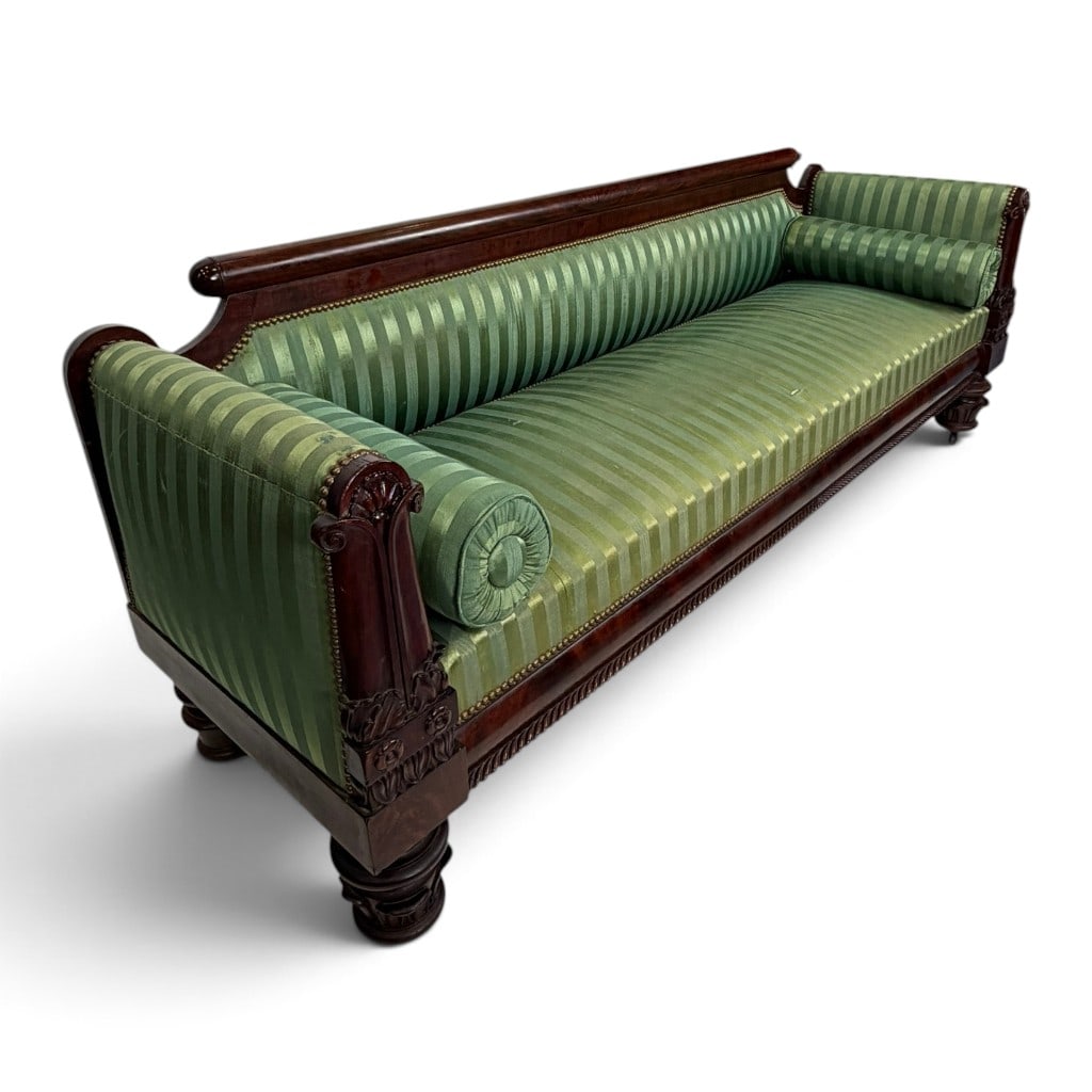 Boston Classical Carved Mahogany Sofa (1 of 8)