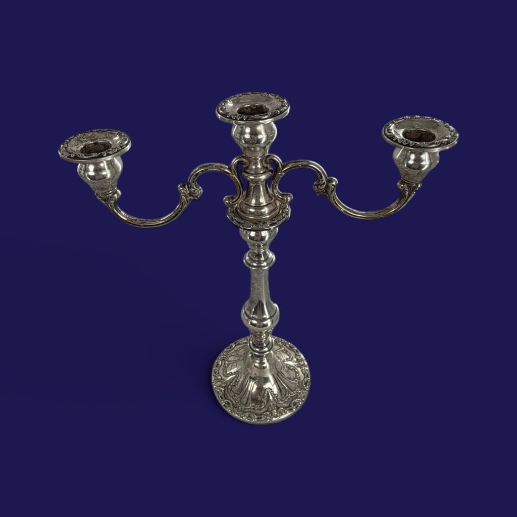 Pair Gorham Chantilly Sterling Candelabra - 4
