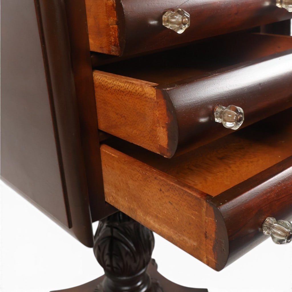 American Classical Mahogany Work Table - 7