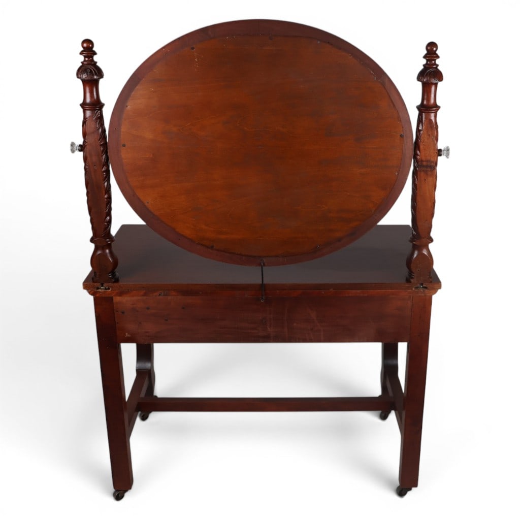 American Classical Mahogany Dressing Table - 9