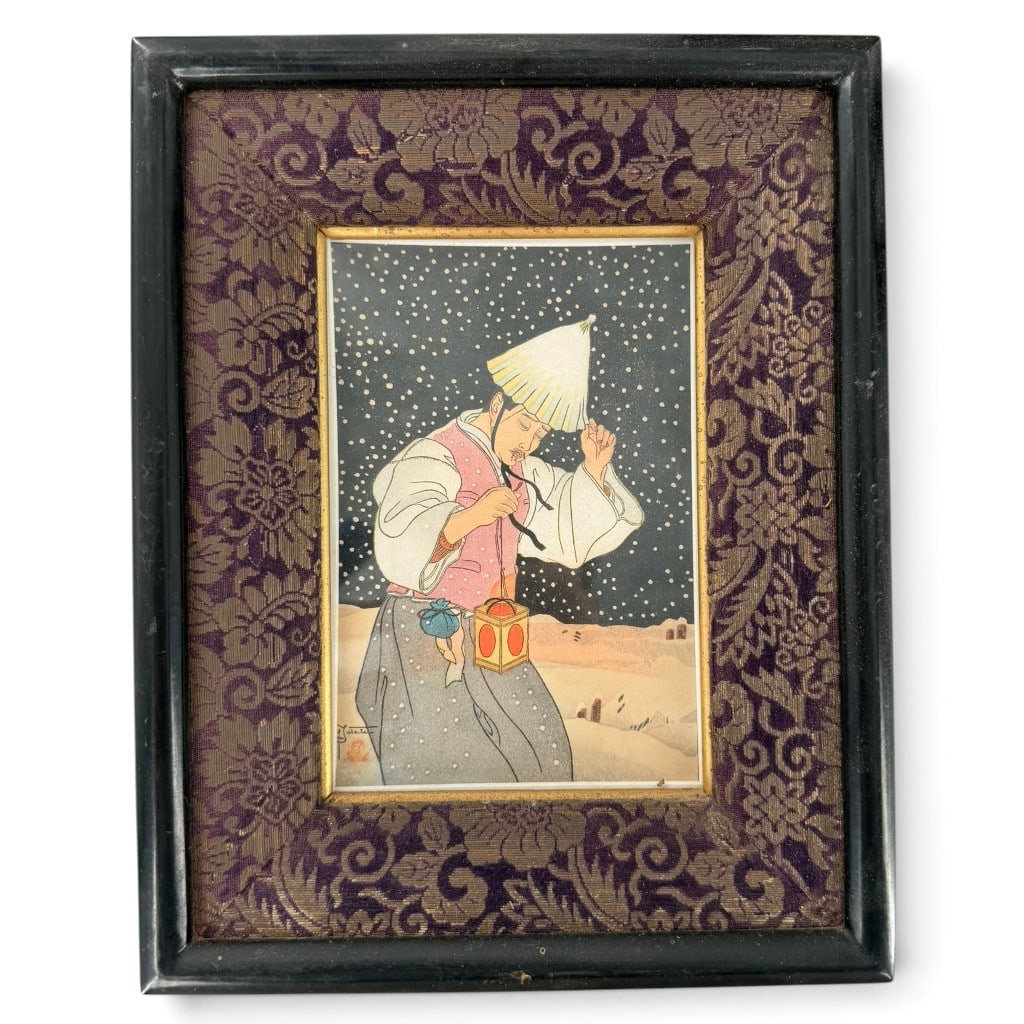 Five Signed Paul Jacoulet Surimono Prints - 5