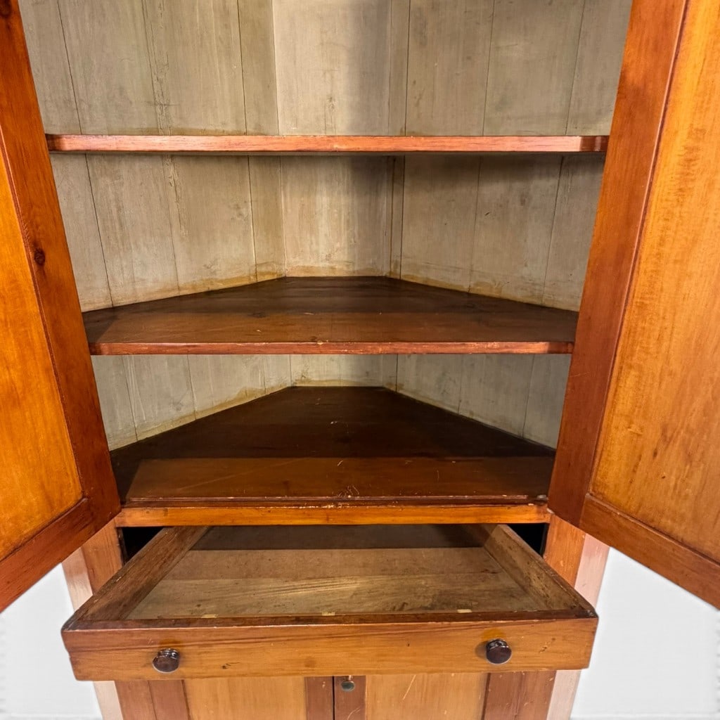 American Pine Corner Cupboard - 3