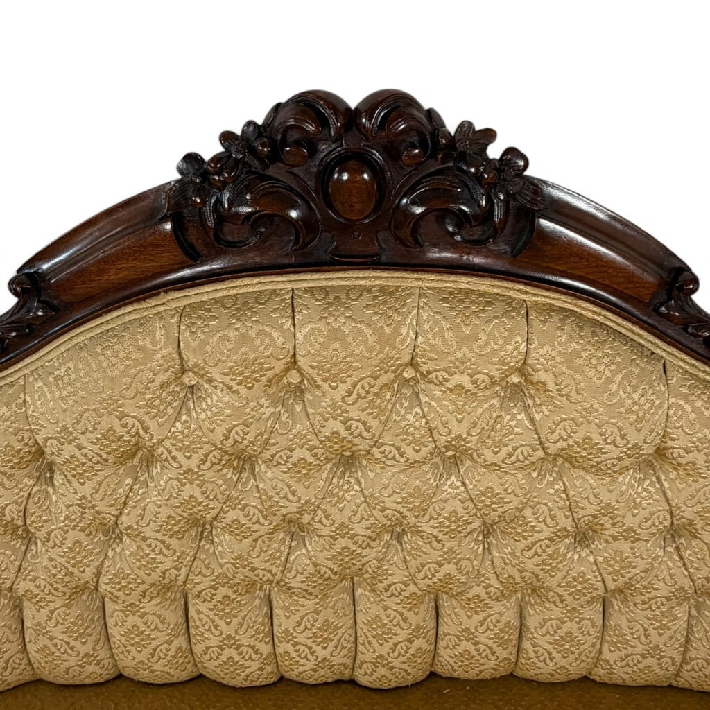 Rococo Revival Walnut Triple-Back Sofa - 4