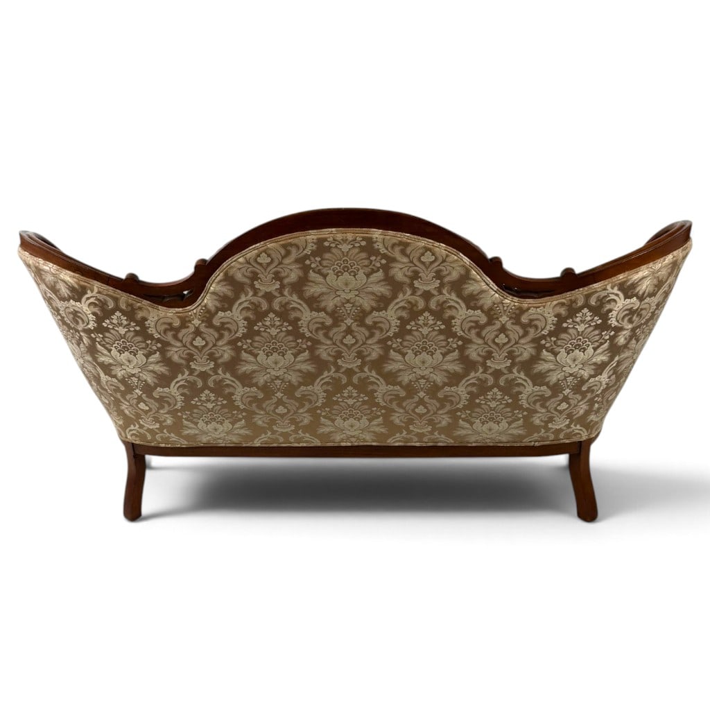 Victorian Walnut Triple-Back Sofa - 4