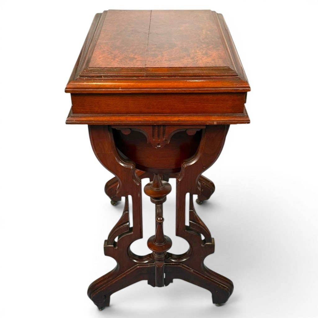 Renaissance Revival Walnut Sewing Table - 6