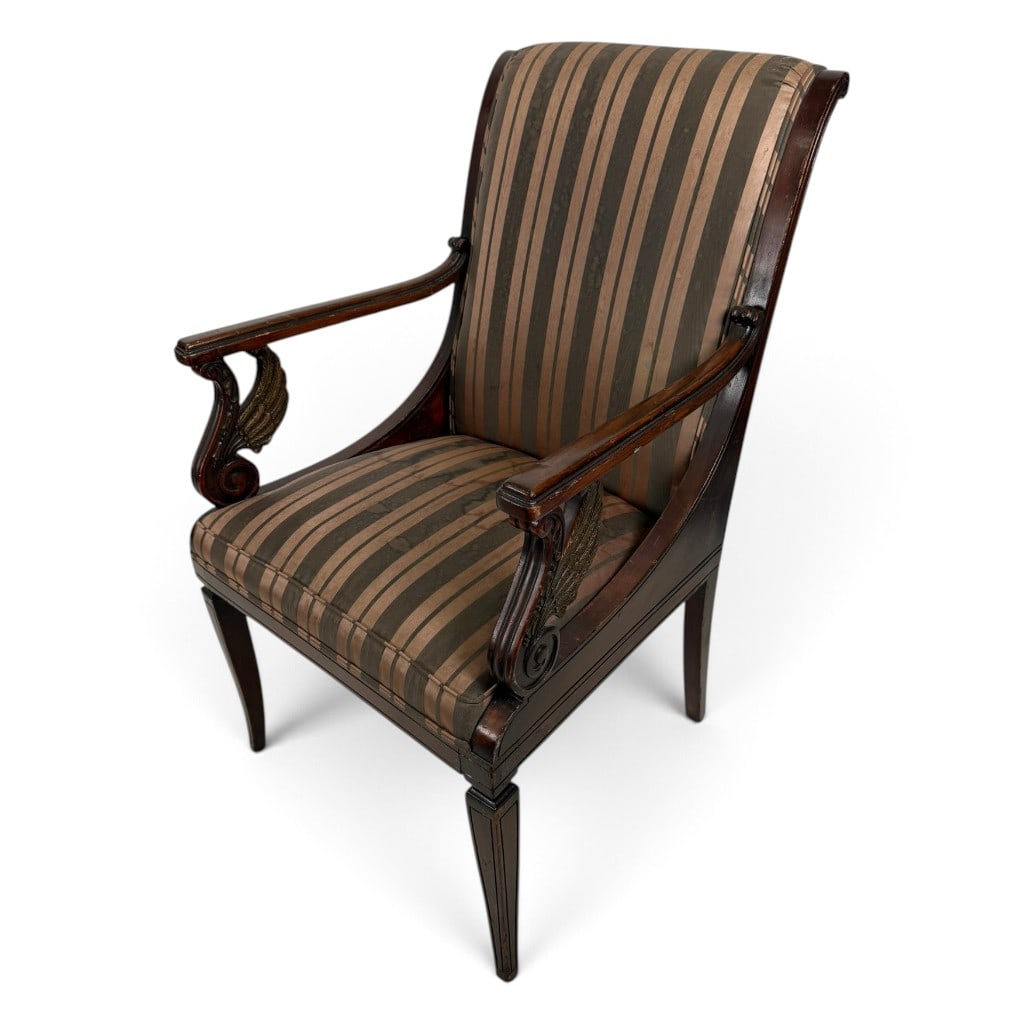 American Classical Mahogany Library Armchair (1 of 4)