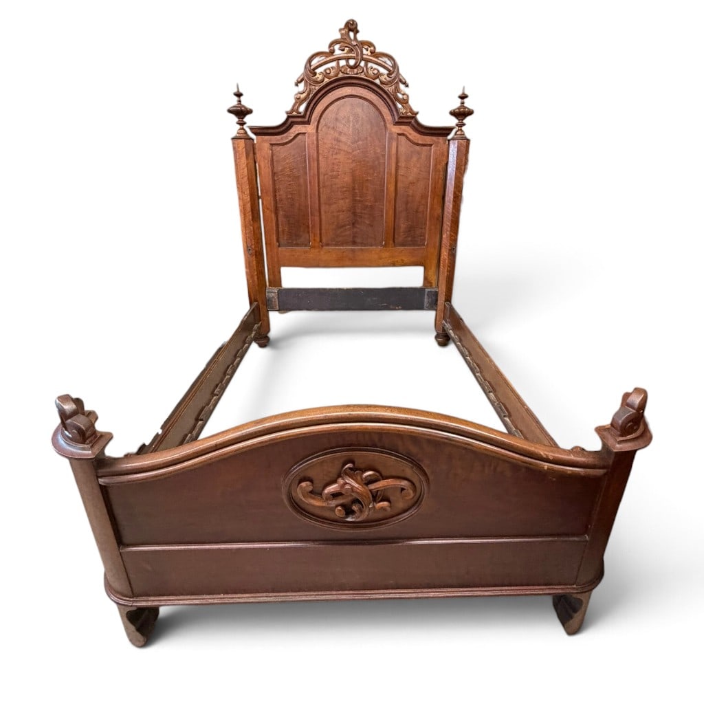 Composite Victorian Walnut Bed (1 of 4)