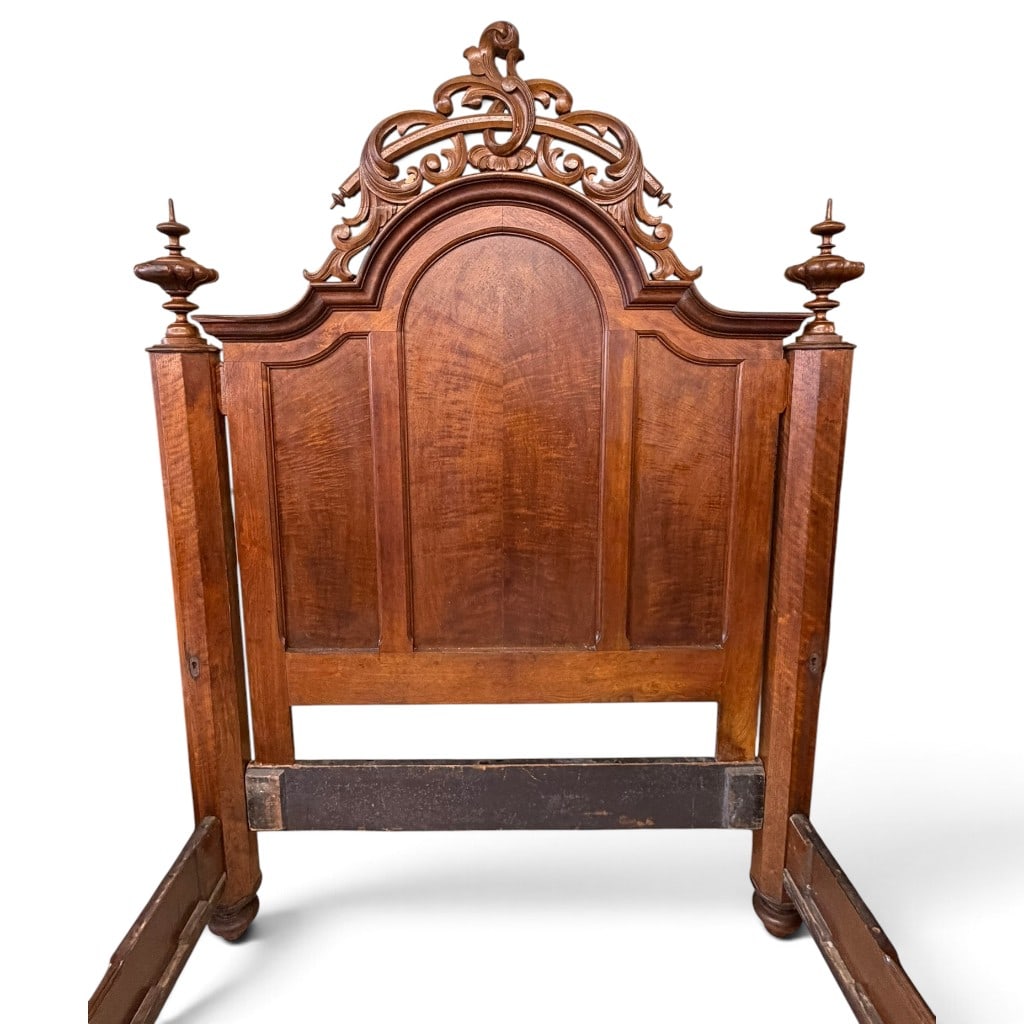Victorian Walnut Bed - 3